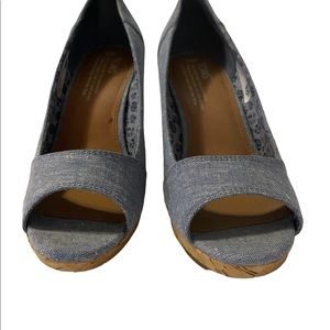 💯 Toms BlueJean wedge heel